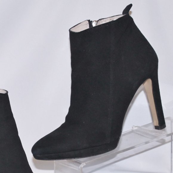 Zara Collection Side Zip Stiletto Heels Small Platform Ankle Boot Bootie Shoes - Picture 4 of 10